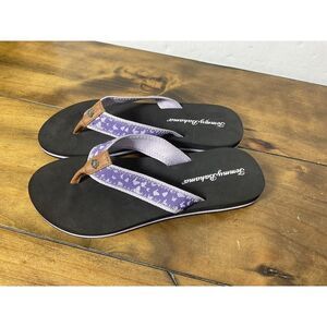Tommy Bahama Woman's Miramar Flip Flops Purple Size 8